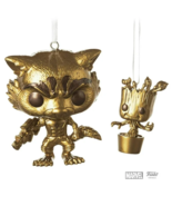 Hallmark Funko Pop Ornaments Marvel Rocket &amp; Groot Guardians of the Gala... - £15.85 GBP