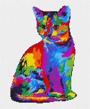 Pepita Needlepoint kit: Painted Cat, 10&quot; x 12&quot; - £67.73 GBP+