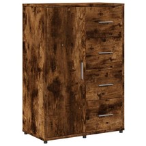 Modern Wooden Home Sideboard Storage Cabinet Unit With 1 Door &amp; 4 Drawers Wood - £86.41 GBP+