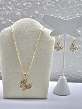 Colorful Butterfly Set Necklace and Earrings  - $25.00