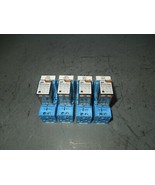 Set of 4- Finder 55.32.8.120.0050 10A 250V 120V Coil Replay w/ 94.02 Bas... - $55.49 CAD