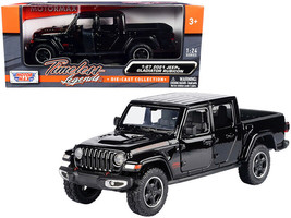 2021 Jeep Gladiator Rubicon (Closed Top) Pickup Truck Black 1/24-1/27 Diecast... - £28.31 GBP