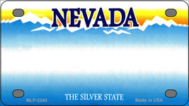 Nevada Blank Novelty Mini Metal License Plate Tag - $276.39 MXN