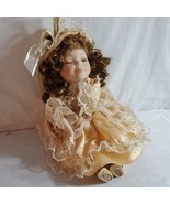 Vintage Musical Porcelain Doll Plays Tomorrow Music Box Moves Head to Music - £13.69 GBP