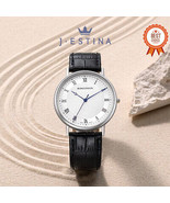 [J.ESTINA] [ROMANSON] Kyros Classic Slim Leather wristwatch (RWTLMM2B200... - £203.81 GBP
