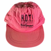 Bill Knapps Vintage Pink Snapback Hat Retro Restaurant Collectible Class... - £34.99 GBP