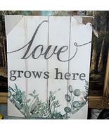Love grows here, rustic farmhouse, decor - $13.72