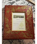 Martin Aborn Red Gold Chinoiserie Asian Wood Frame 10x12 for 5x7 photo I... - £33.00 GBP