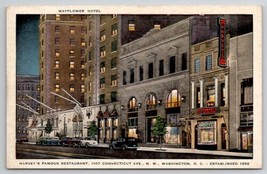 Washington DC Harveys Famous Restaurant Mayflower Hotel Postcard X25 - $4.95