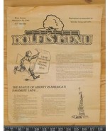 Vintage Dolfi&#39;s Ristorante Menu Masontown Pennsylvania 1980&#39;s Hk - £35.78 GBP