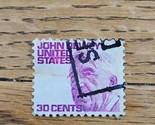 US Stamp John Dewey 30c Used White/Violet - £0.73 GBP
