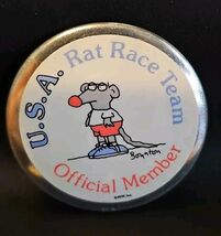 Vintage U.S.A. RAT RACE TEAM OFFICIAL MEMBER by Boynton RPP, Inc. Pin Back - €14,03 EUR