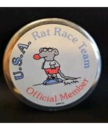 Vintage U.S.A. RAT RACE TEAM OFFICIAL MEMBER by Boynton RPP, Inc. Pin Back - €14,02 EUR