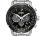 Citizen Men&#39;s &#39;Chronograph&#39; Quartz Stainless Steel Casual Watch Silver-T... - £176.58 GBP
