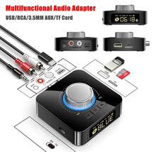 Digital Led Bluetooth 5.0 Receiver Transmitter Hifi Stereo Aux Rca Audio Adapter - £28.74 GBP