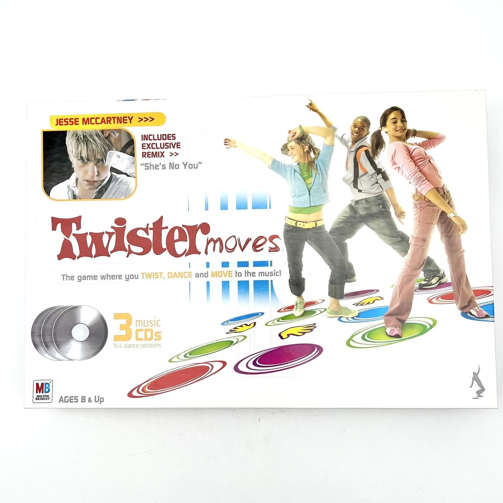 Milton Bradley Twister Moves With 3 CDs Jesse McCartney Remix "She's No You" - $18.81
