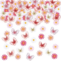 80 Pcs Embroidered Iron On Patch For Clothing Butterfly Daisy Patches Set Mini C - £28.30 GBP