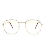 Blue Light Filtering Lens Glasses Soft Square Hipster Style Metal Frame ... - $12.81