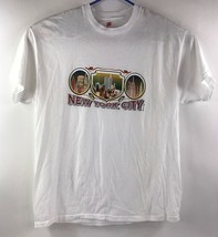 Vintage Hanes Mens Size XL New York City w Twin Towers Single Stitch Tee Shirt - £17.08 GBP