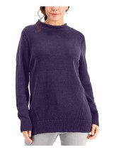 MSRP $47 Karen Scott Ribbed Drop Shoulder Long Sleeve Purple Sweater Size XS - £8.37 GBP