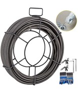 Drain Cable Sewer Cable 100&#39;x1/2&quot; Drain Cleaning Cable Auger Snake Pipe - $3,937.13 MXN