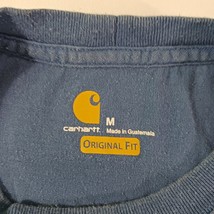 Carhartt 103178 445 Original Fit Men's Blue Cotton T-Shirt Short Sleeve Size M image 4