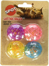 Spot Lattice Balls with Jingling Bells for Feline Amusement - £3.08 GBP+