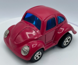 Vintage Marx Toys Pull Back Pink Volkswagen Car 1972 Vintage Toys Louis Marx Co - £30.25 GBP