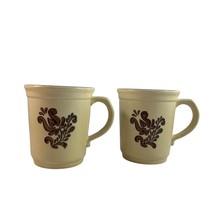 Pfaltzgraff Village Coffee Mugs Tea Cups Lot of 2 Made in USA No Crazing! - $24.50