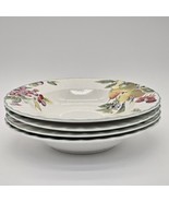 Mikasa Nature&#39;s Image Large Rim Soup Bowls 1990&#39;s Set Of 4-pc - $1,665.45 MXN