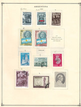 ARGENTINA 1958-1959  Very Fine  Mint &amp; Used Stamps Hinged on list: 2 Sides - £0.88 GBP