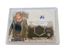 Jon Moxley Dean Ambrose WWE Pro Wrestling Autograph Shirt Jacket WWF Auto AEW  - £305.77 GBP