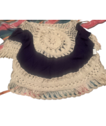 Love J Womens Bohemian White Fringe Crochet Size M Cover Up Top - $4.99