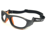 Rec Brille Athletisch Rahmen RS-41 325 Matt Grau Orange Riemen Rücken 52-18 - $69.55