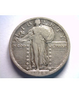 1918-D STANDING LIBERTY QUARTER VERY FINE+ VF+ NICE ORIGINAL COIN FROM B... - £91.92 GBP