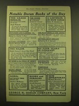 1918 George H. Doran Company Ad - Notable Doran books of the Day - £14.44 GBP