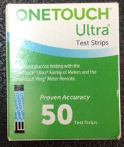OneTouch Ultra Blue 50 Ct, Exp:05/2024+, Diabetic Test Strips, Factory Sealed - £22.58 GBP
