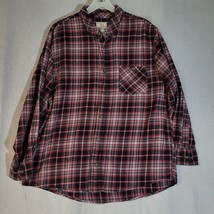 Vintage Field &amp; Stream Flannel Shirt XL Plaid Red Gray Black Long Sleeve - $13.98