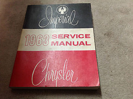 1963 CHRYSLER IMPERIAL Service Shop Workshop Repair Manual OEM FACTORY - $49.98