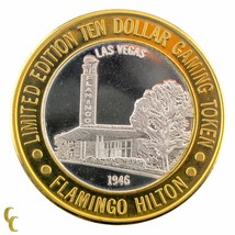 Flamingo Hilton 1946 $10 Casino Gaming Token .999 Silver Ltd Edition - £49.85 GBP