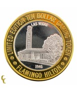 Flamingo Hilton 1946 $10 Casino Gaming Token .999 Silver Ltd Edition - €53,77 EUR