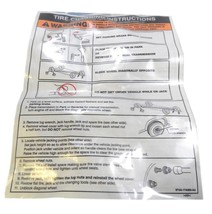 Ford OEM 8T4Z-17A0843-A Jack & Spare Operating Instruction Decal - $12.15