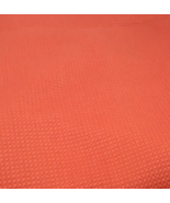Vintage 1970&#39;s?? Fabric Wool  / Wool Blend, Orange, Square , 1.5 yd X 58&quot; - £15.25 GBP