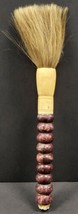Large Vintage Chinese Jade And Bone And Real Horsehair Calligraphy Brush - £151.81 GBP