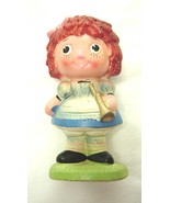  1970&#39;s Raggedy Ann Holding a Bugle Ceramic Figurine  Japan Vintage - £15.71 GBP