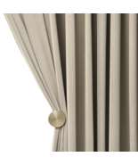 Anyhouz 250cm Beige High Quality Modern Wool Velvet Blackout Curtains fo... - £152.32 GBP