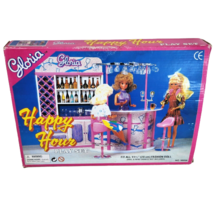 Vintage Gloria Happy Hour Drinking Bar W/ Stand &amp; Stools New Sealed In Box Nos - £44.94 GBP