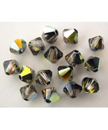 8 4mm Swarovski 5301 Crystal Bicones -- Crystal Sahara - $1.01