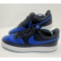 Nike Court Vision Low Mens 10 Black Game Royal Basketball Shoes DM8681-001 - $45.53