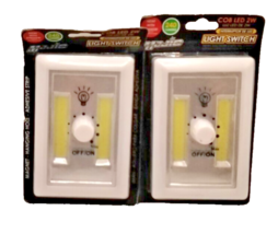 2x Majic Light Dial Switch With Dimmer LED Adhesive Add a light to any room - £7.59 GBP